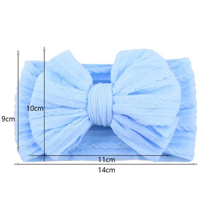 Bandeau pour bébé avec nœud de câble solide, couches en Nylon, couvre-chef pour enfants, Turban élas