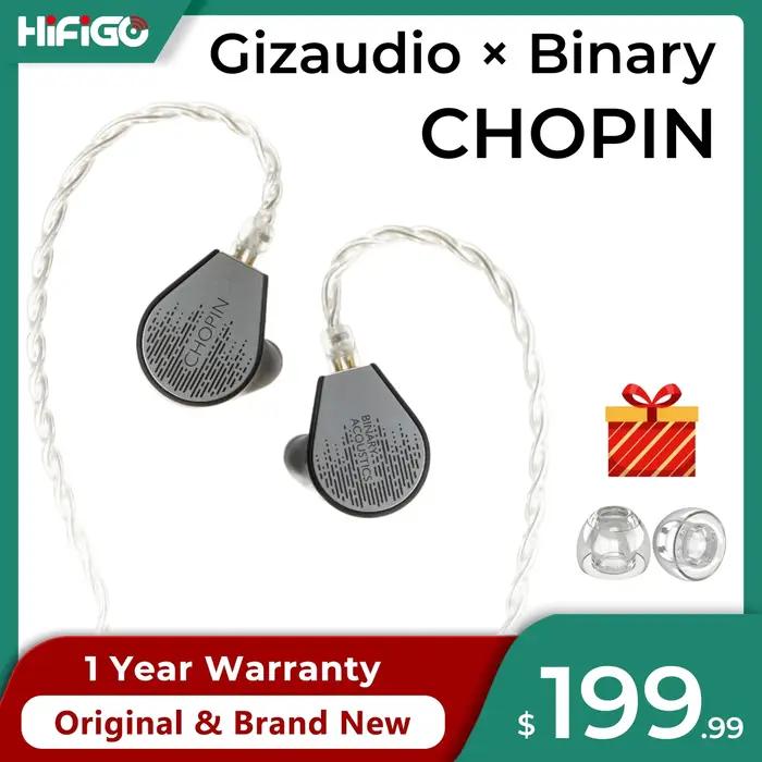 HiFiGo binaire × Gizaudio Chopin écouteur 1DD + 3BA moniteurs intra-auriculaires hybrides HiFi Audio