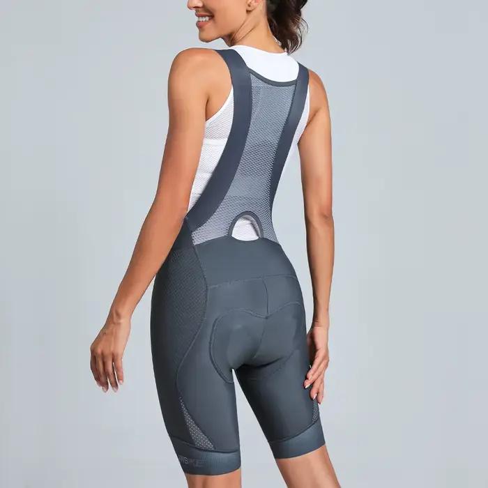 YKYW Femme cyclisme cuissard collants rembourrés vélo pantalon élastique été vélo de route Long Ride