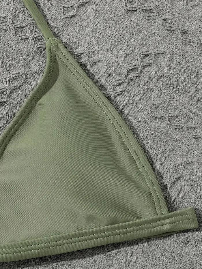 Ensemble de 4 pièces de maillots de bain pour filles 2026 : Haut et bas de bikini, tenue de bain pou