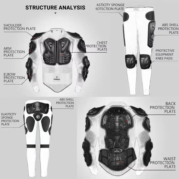 Armure de Moto Certification CE Motocross poitrine dos protecteur Moto Protection corps armure équit