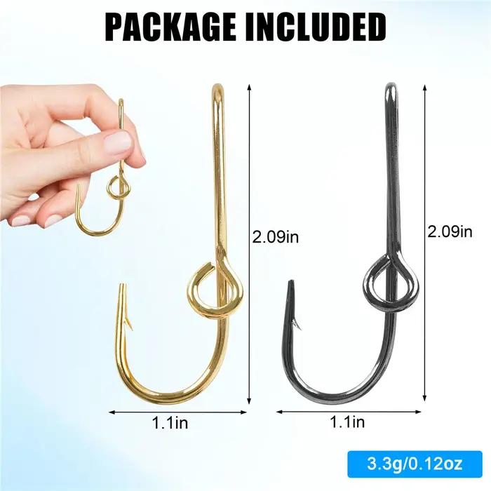 Crochets de pêche personnalisés pour chapeau, crochet de poisson, clip de chapeau, argent, fermoir,