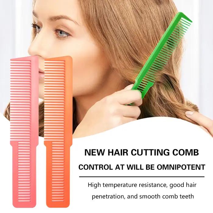 Peigne professionnel en plastique à double usage pour Salon de coiffure, antistatique, pour barbiers