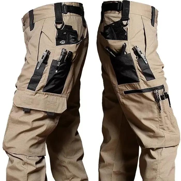 DulPants-Pantalon cargo imperméable pour homme, résistant à l'usure, multi-poches, extérieur, Skip F