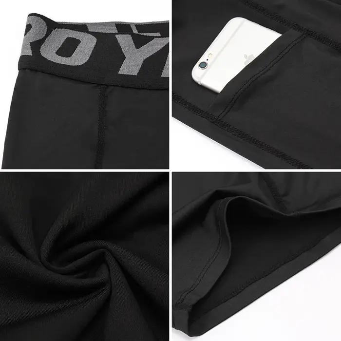Short de Sport hommes Compression short de course avec poche séchage rapide entraînement short de Sp