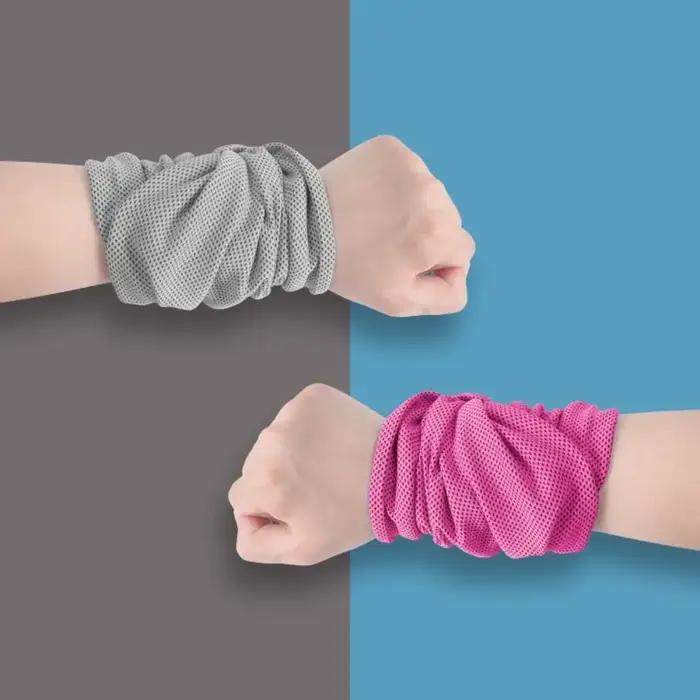 Serviette de sport en Fiber de Polyester, Absorption de la sueur, protection du poignet, lingette de