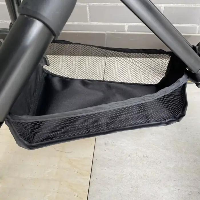 Sac de rangement inférieur pour poussette, panier de rangement universel en maille tridimensionnelle