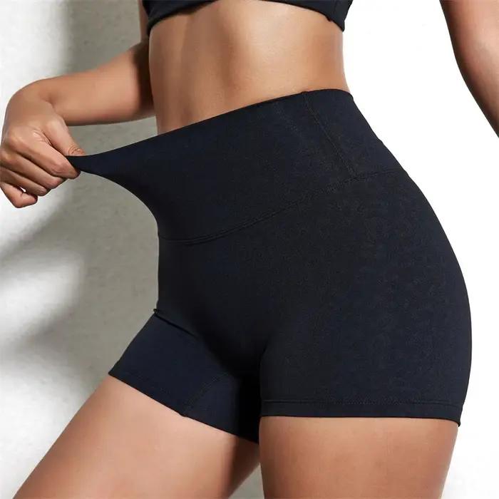 Short de yoga taille haute pour femmes leggings courts - Extensible confortable course cyclisme grande taille