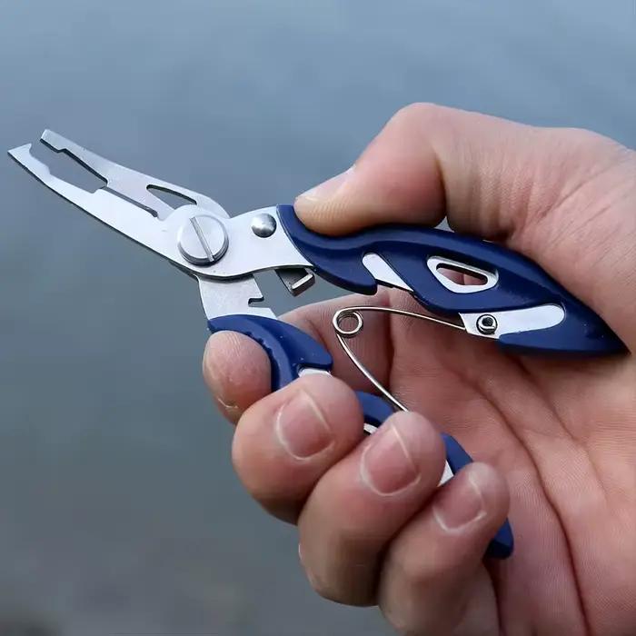 Pince multifonction pour pêche hiver accessoires outils multifonctionnels pinces à poisson ciseaux à mouches étaux matériaux de pêche
