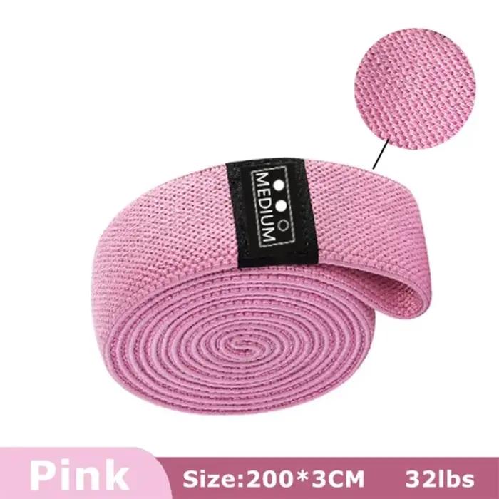 Lot de 3 bandes longues en tissu pour le travail - Accessoires d'exercice fitness gym entraînement musculaire