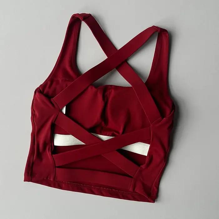 Femmes soutien-gorge de sport sans couture haute Lmpact soutien-gorge de sport Sexy Yoga haut de fit