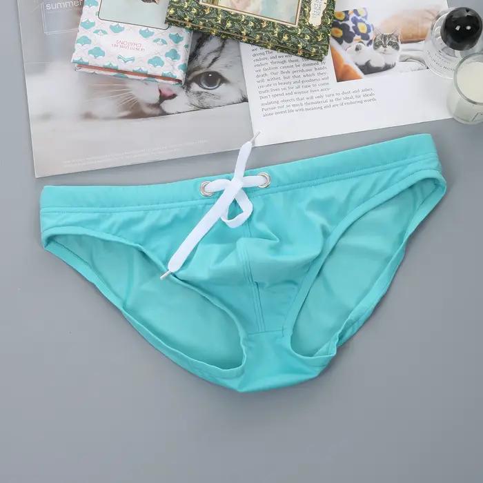 Maillot de bain Sexy pour hommes, Bikini, slip de bain, short de plage, caleçon hombre, vêtements de
