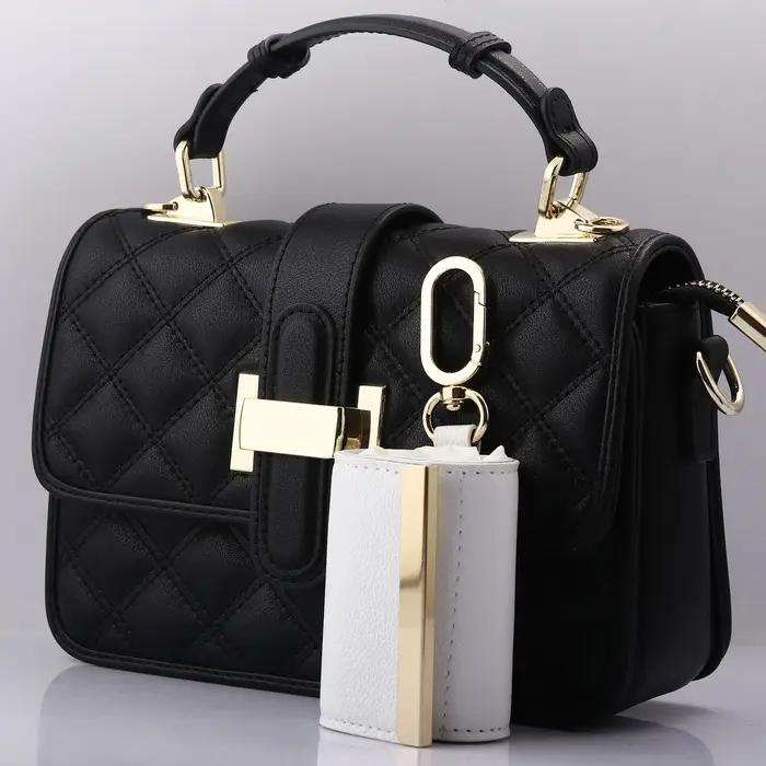 Sac de rangement en tissu Simple et créatif, grande capacité, sac de courses écologique, porte-clés,