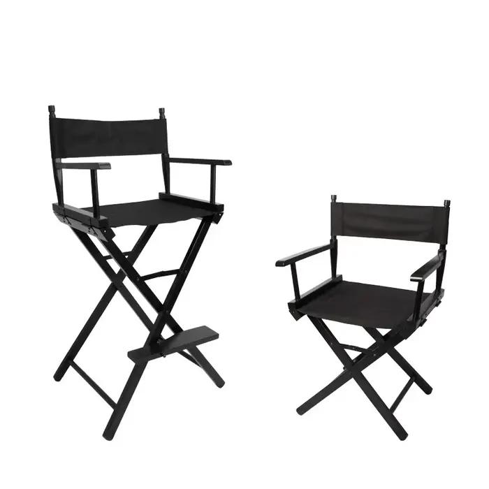 SELENS-Chaise Pliante Portable en Bois Massif, Équipement de Réalisateur, Chaise de Maquillage en To