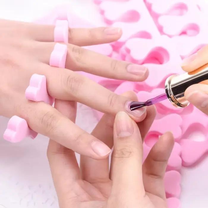 Séparateurs d'orteils pour Nail Art, 100 à 200 pièces/paquet, éponge pour pieds, vernis Gel UV doux,