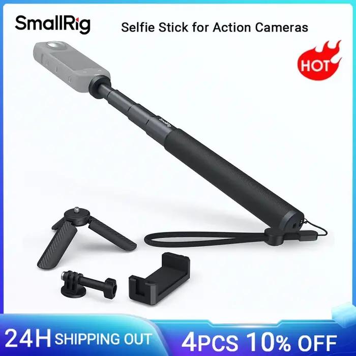 SmallRig – perche à Selfie pour caméras d'action, Support pour Smartphone GoPro 12 10 9 8 pour Insta