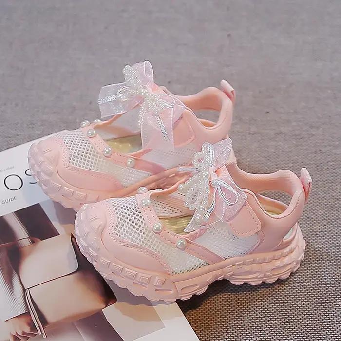 Sandales Princesse pour Filles 2026 Nouvelle Collection Été – Magnifiques Chaussures Enfant en Maill