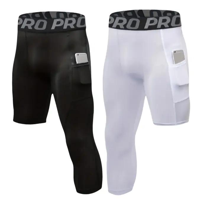 Collants de Compression à une jambe, pour basket-ball, manches de jambe, Capri, couche de Base athlé