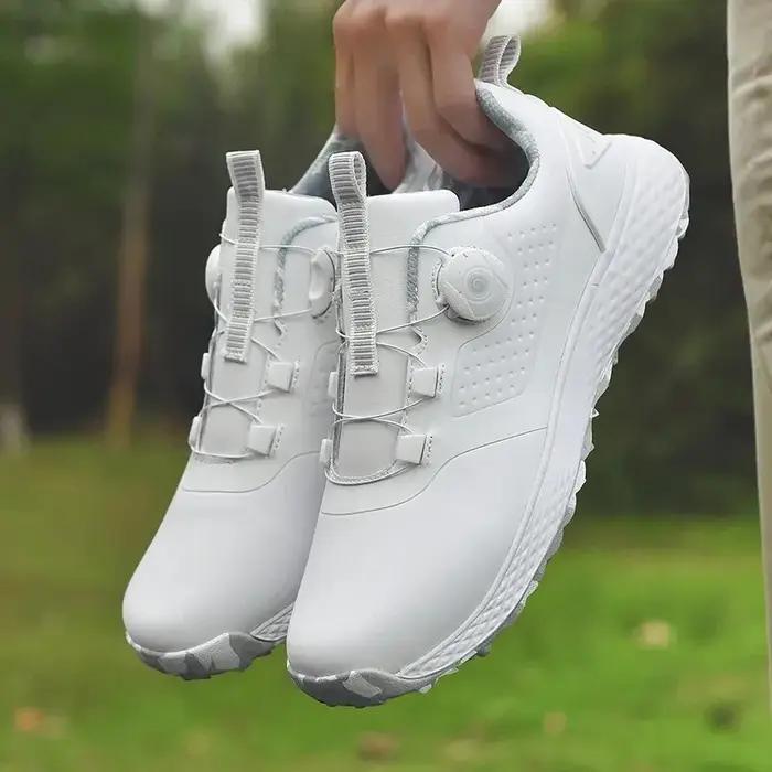 Baskets de golf imperméables pour hommes et femmes, chaussures de golfeurs confortables, mode décont