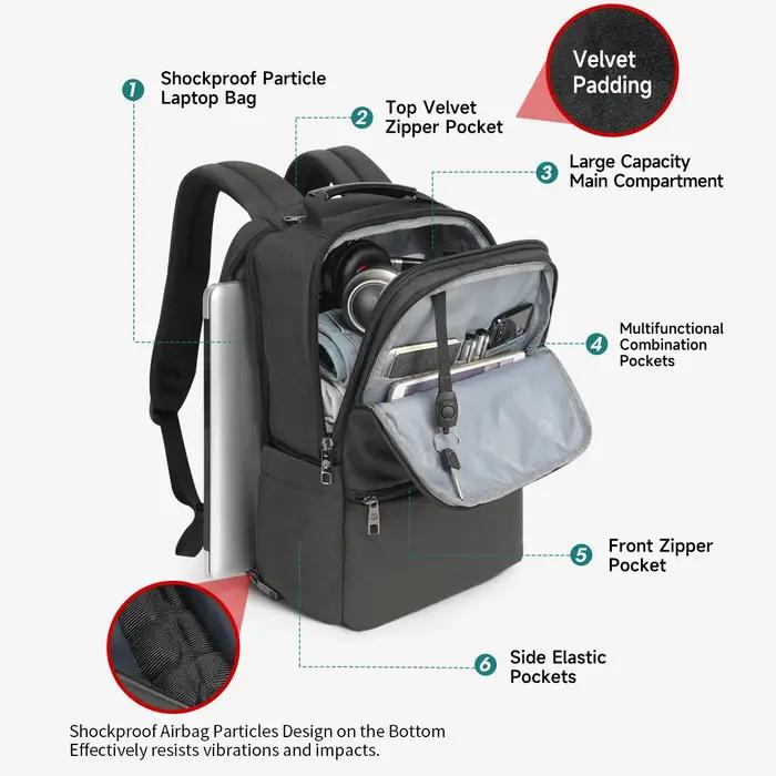 Tigernu sacs à dos de voyage pour hommes 15.6 17 19 ''sac à dos pour ordinateur portable homme sac à