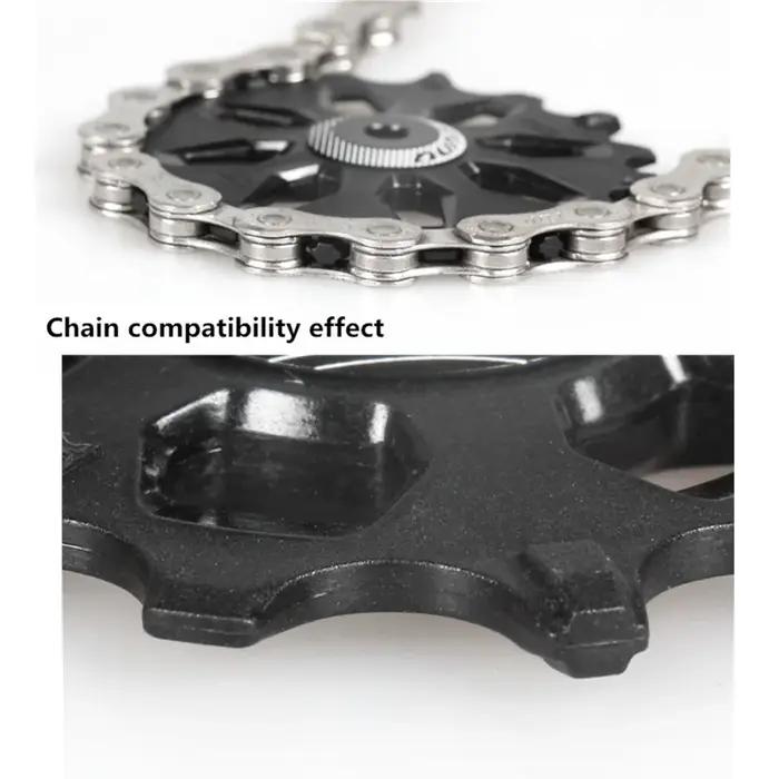 FOVNO – jeu de poulies de dérailleur arrière 12T 14T 16T, Support de roue à dents larges et étroites
