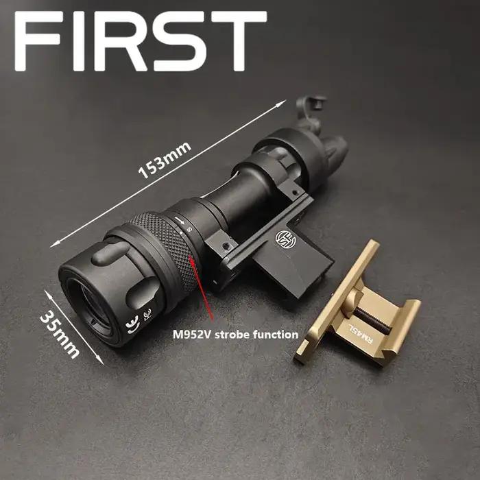 Lampe de poche tactique en métal M951 M952V, stroboscopique LED Surefir avec armes à montage QD M93,