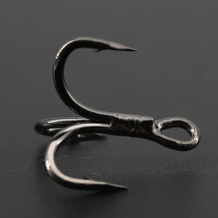 20 pièces hameçons triples 6x hameçon de pêche solide pour grand jeu Bluefish saumon Kingfish 3/0 #