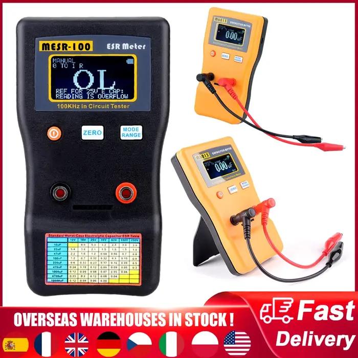 MESR-100/M6013 ESR capacité Ohm mètre professionnel capacité résistance condensateur Circuit disposi