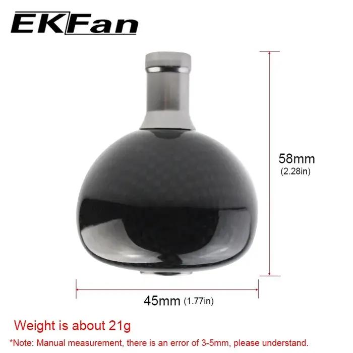 EKFan haute qualité 38MM/45MM/48MM moulinet de pêche en Fiber de carbone poignée boutons pour SHI ap