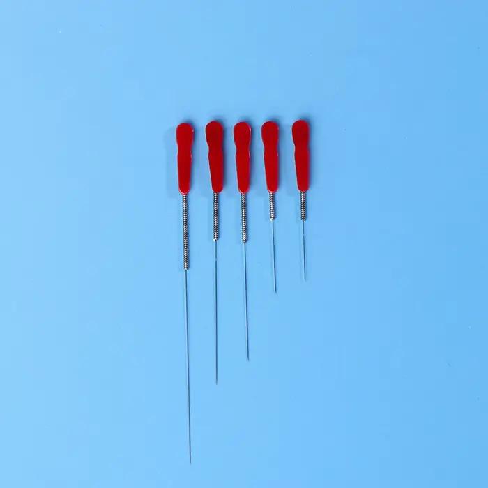 Aiguille d'acupuncture jetable, 100 pièces, 1 aiguille avec 1 Tube de guidage en acier inoxydable av