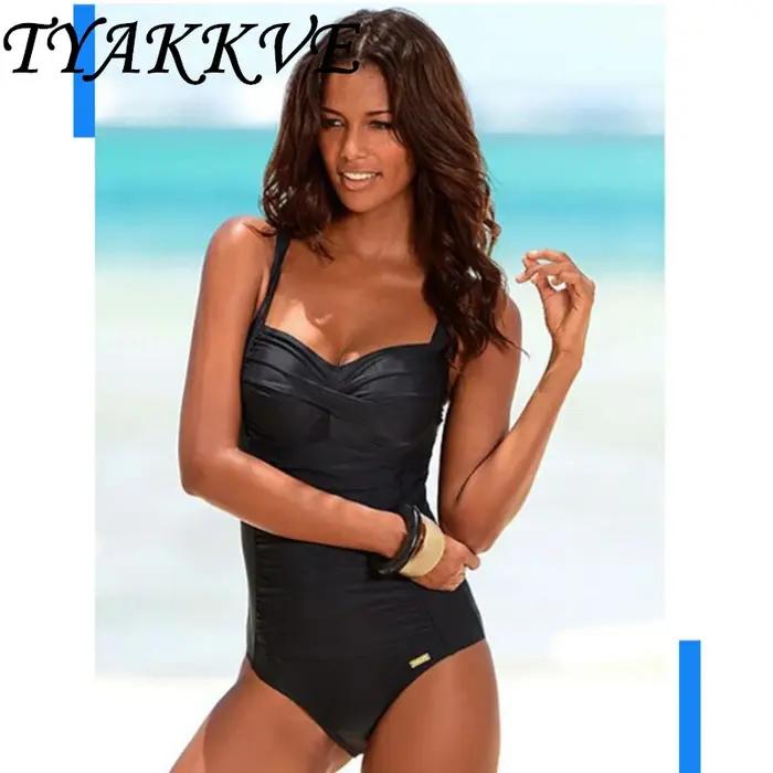 Maillot de bain une pièce push-up sexy grande taille 2024 plage été