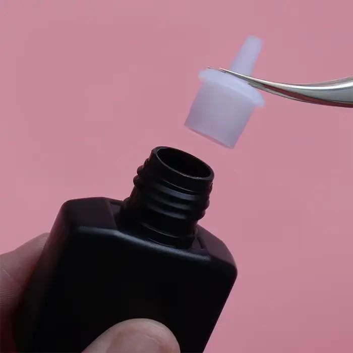 Bouchon de bouteille de colle pour cils, 20 pièces, buse de tasse adhésive, support adhésif, bouchon