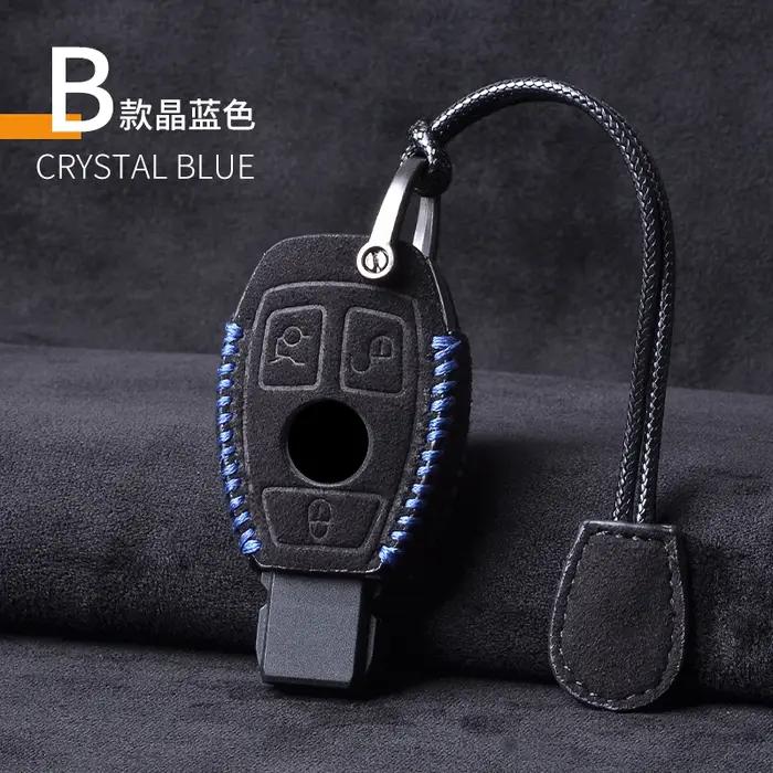 Housse de clé de voiture en cuir, étui porte-clés pour Mercedes Benz CLS CLA GL R SLK AMG A B C S cl
