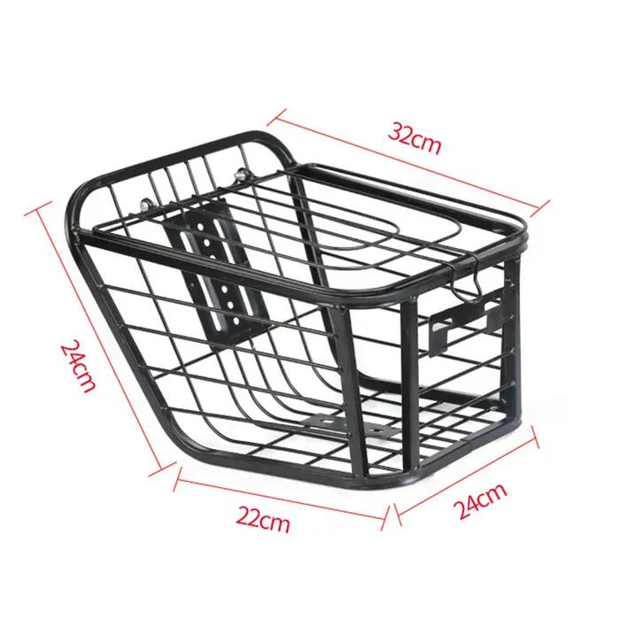 Panier de vélo détachable pour scooter et vélos de route et de montagne supportant jusqu'à 10kg avec installation facile sans outils pour randonnées et courses quotidiennes