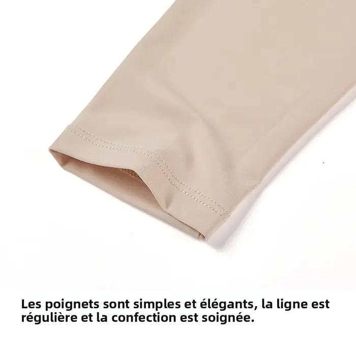 Chemise de golf pour femmes été à manches longues bas crème solaire haute protection UV soie moderne et fraîche pour les parties de golf occasions spéciales