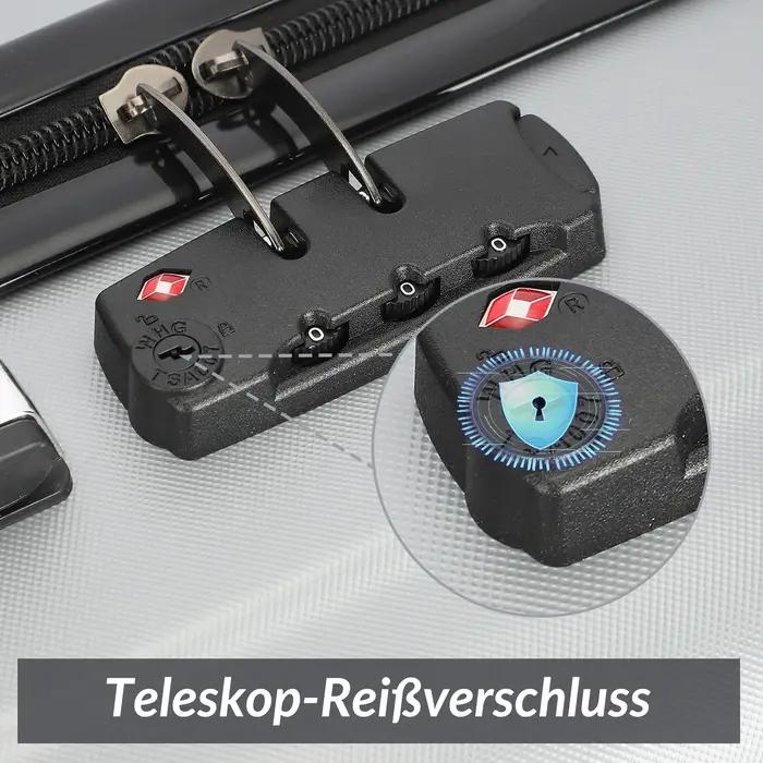 Ensemble de bagages Anajqaqia avec 4 roues et serrure à combinaison, ensemble de 3 valises, valise r