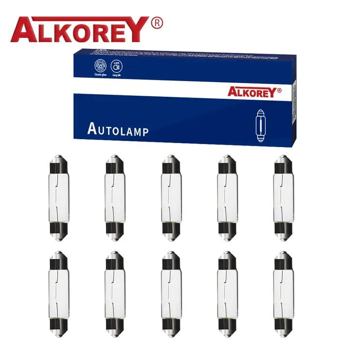 Alkorey-Ampoules halogènes pour voiture, lampe de signalisation, lumière feston, intérieur automatiq