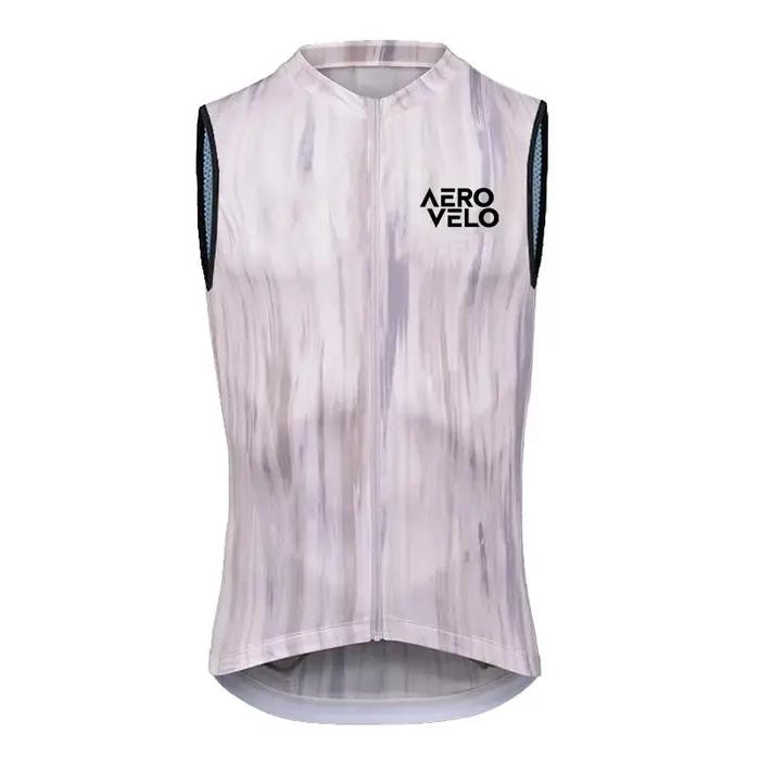 Gilet de cyclisme AERO VELO coupe-vent imperméable pour la course à pied 2026 – Maillot de cyclisme sans manches pour homme – Gilets d'été pour hommes