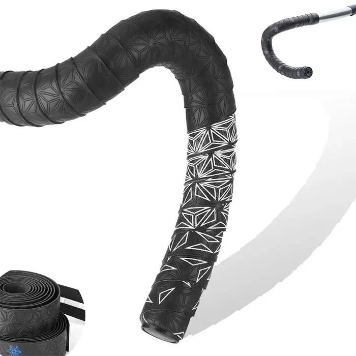 Ruban de guidon de vélo de route antidérapant PU anti-vibration pour sécurité et confort longue distance endurance course