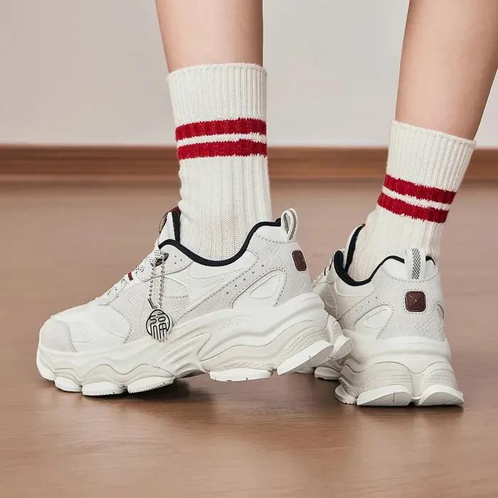 Chaussures de sport décontractées vintage femmes Xtep 2025 - Baskets extérieur semelle optique mode chinoise
