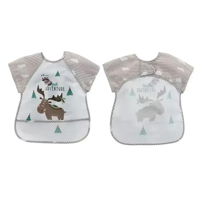 Vêtements de rot imperméables pour garçons et filles de 0 à 3 ans, Smock d'alimentation, tablier d'a