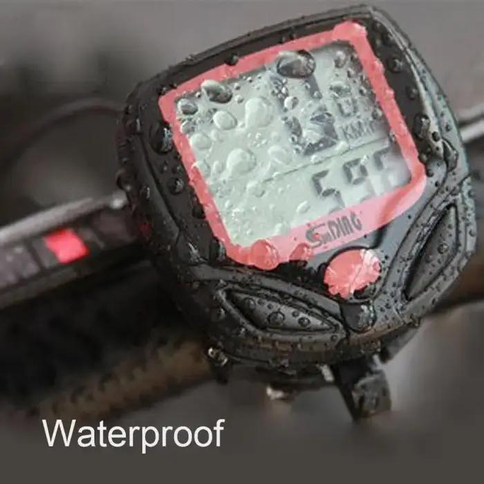 Ordinateur de vélo avec écran LCD – Compteur de vitesse et odomètre étanches, suivi numérique du kil