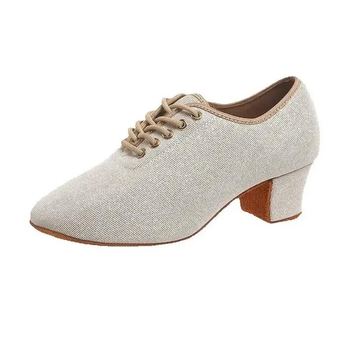 Femmes Bling scène spectacle pied porter filles semelle souple chaussures latines dames moderne Jazz