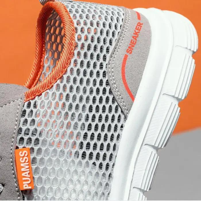 Sneakers de course pour hommes en maille d'été - Baskets légères et respirantes pour sport