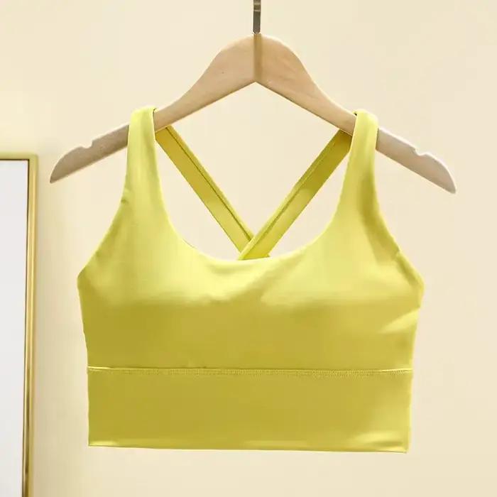 Soutien-gorge de sport à coussin fixe, sous-vêtements professionnels haute résistance, antichoc, pou