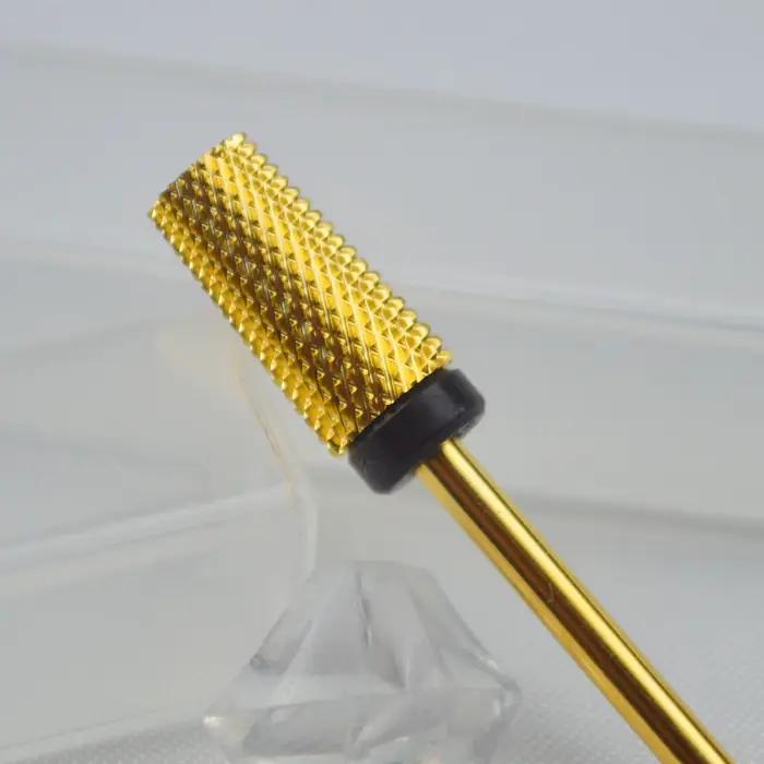 RolinStar 6.6 grand trapèze cônico baril or argent acier carbure fraise à ongles foret manucure pédi