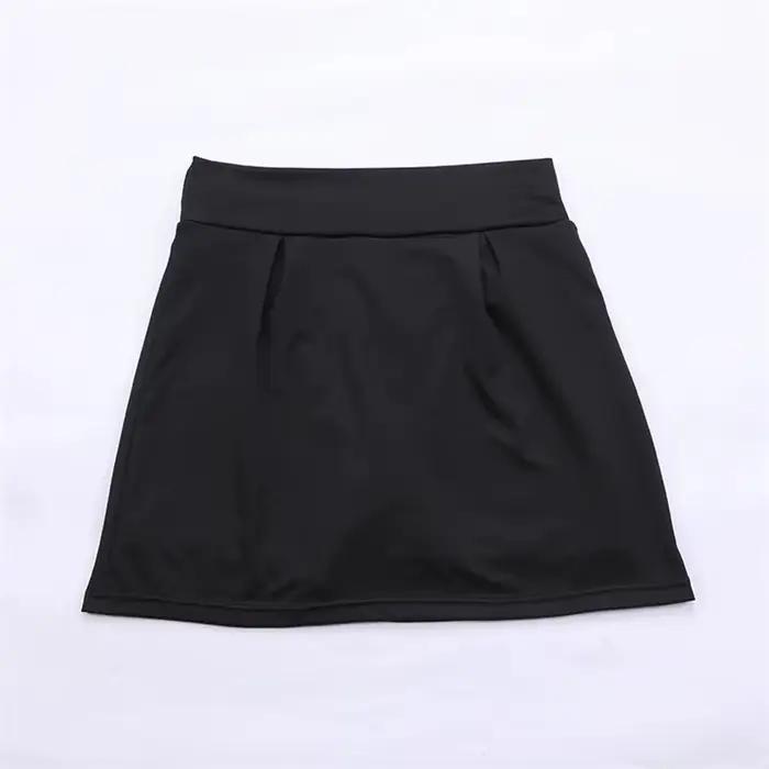 Été femmes Sprints Tennis danse Fitness jupes courtes séchage rapide solide femme doublure taille ha