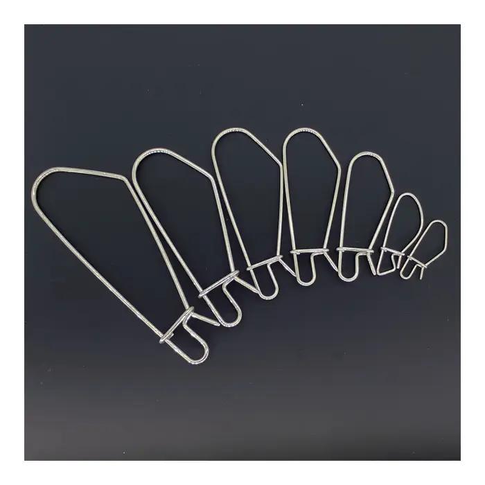 5 pièces 40/50/75/90/100/110/140mm leurre en acier inoxydable fermoir à poisson vivant fermoir à poi
