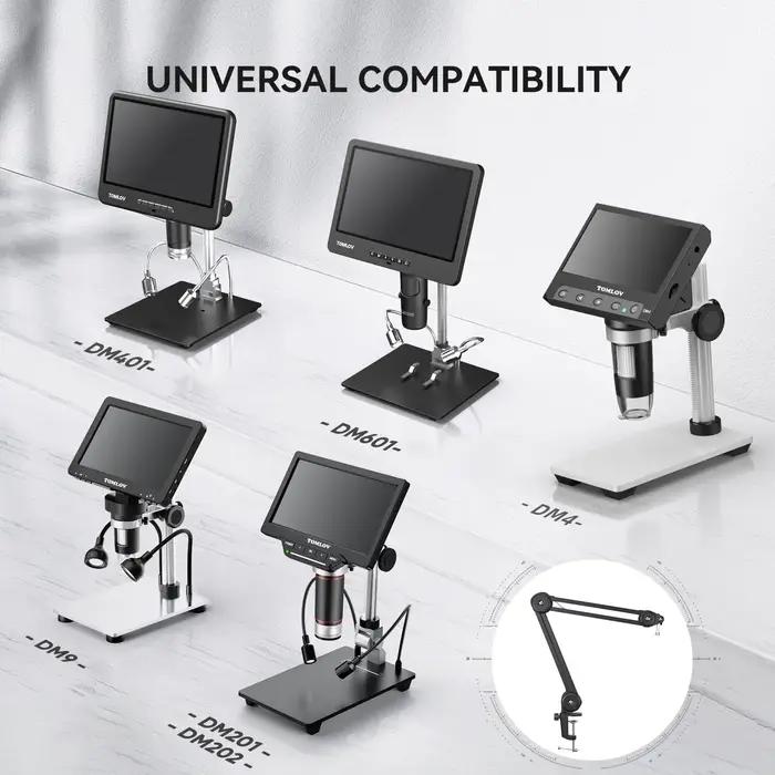 TOMLOV support de Microscope numérique à bras Flexible, bras de ciseaux à flèche de Suspension améli