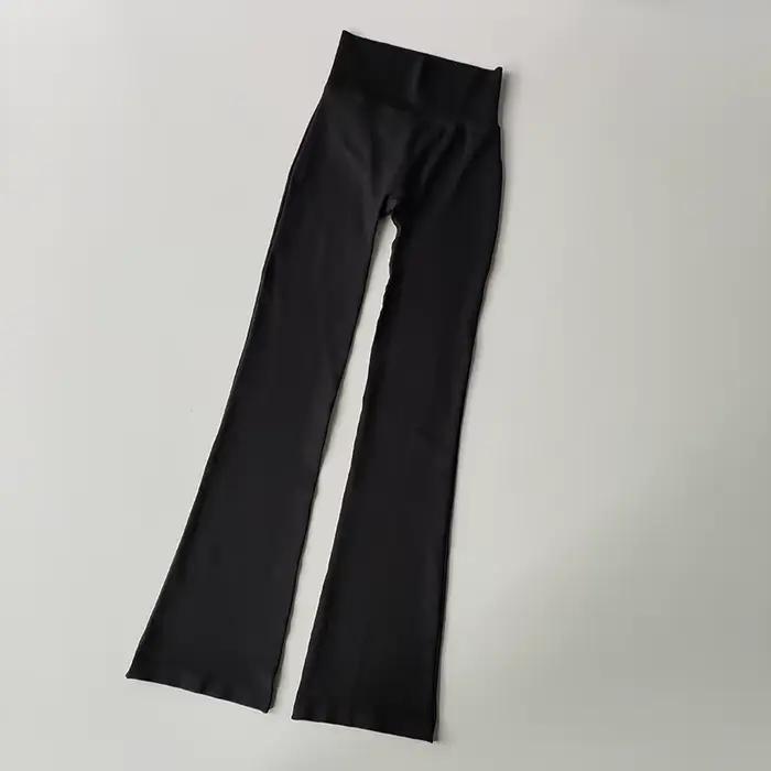 Leggings de yoga sans couture compression haute taille - Fitness élastique micro évasé pour femmes